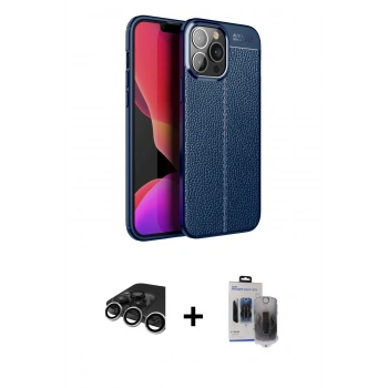 MARSİLYAN™- iPhone 15 Pro Max Kılıf Doruk Klasik Özel Seri - Siyah Vanessa Magic Hayalet Cam + Raze Metal Kamera Lens - GS