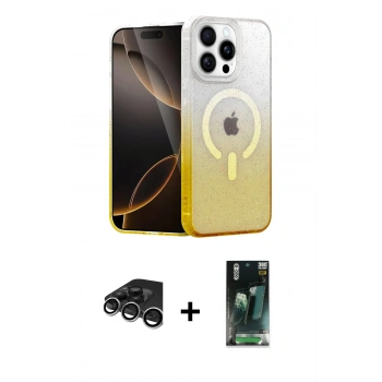 MARSİLYAN™- iPhone 15 Pro Max Kılıf Eksen Minimal Özel Seri - Siyah 360 Mat Full Body Arka Koruyucu + Raze Metal Kamera Lens - GS