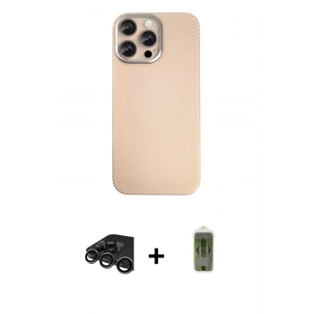 MARSİLYAN™- iPhone 15 Pro Max Kılıf Eksen Prime - Siyah Joko Magic 5D Hayalet Cam + Raze Metal Kamera Lens - TMGI