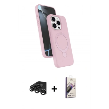 MARSİLYAN™- iPhone 15 Pro Max Kılıf İz Işık Koleksiyonu - Siyah Bilvis 3D Mat Cam Ekran Koruyucu + Raze Metal Kamera Lens - TMGI