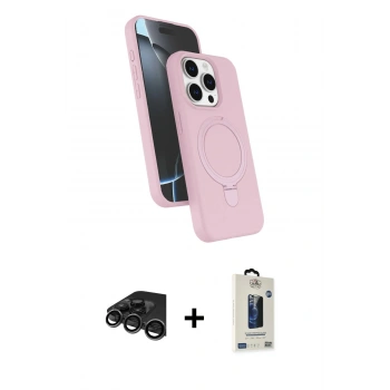 MARSİLYAN™- iPhone 15 Pro Max Kılıf İz Işık Koleksiyonu - Siyah Bilvis Hayalet Cam Ekran Koruyucu + Raze Metal Kamera Lens - TMGI