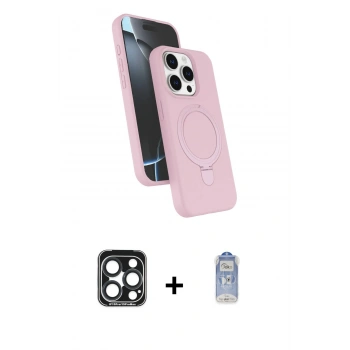 MARSİLYAN™- iPhone 15 Pro Max Kılıf İz Işık Koleksiyonu - Siyah Joko Magic 5D Cam + PVD Metal Kamera Lens - LT
