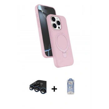 MARSİLYAN™- iPhone 15 Pro Max Kılıf İz Işık Koleksiyonu - Siyah Joko Magic 5D Cam + Raze Metal Kamera Lens - LT