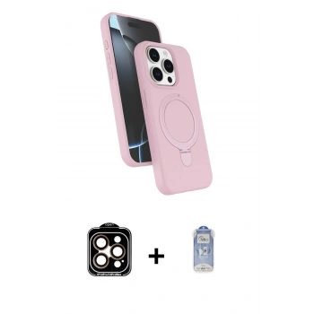 MARSİLYAN™- iPhone 15 Pro Max Kılıf İz Işık Koleksiyonu - Siyah Joko Magic 5D Cam + PVD Metal Kamera Lens - TU