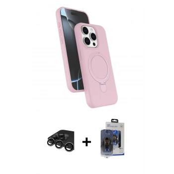 MARSİLYAN™- iPhone 15 Pro Max Kılıf İz Işık Koleksiyonu - Siyah Vanessa Magic Cam + Raze Metal Kamera Lens - TMGI
