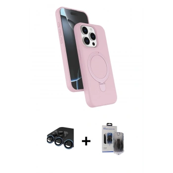 MARSİLYAN™- iPhone 15 Pro Max Kılıf İz Işık Koleksiyonu - Siyah Vanessa Magic Hayalet Cam + Raze Metal Kamera Lens - LT