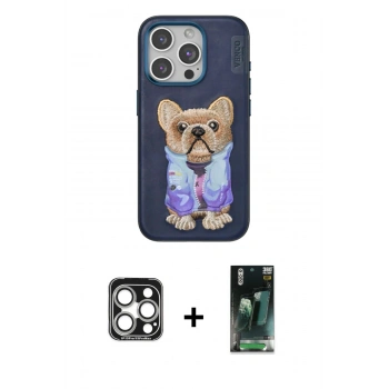 MARSİLYAN™- iPhone 15 Pro Max Kılıf İz Minimal Koleksiyonu - Siyah 360 Mat Full Body Arka Koruyucu + PVD Metal Kamera Lens - GS