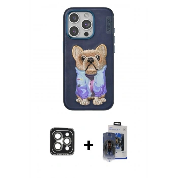 MARSİLYAN™- iPhone 15 Pro Max Kılıf İz Minimal Koleksiyonu - Siyah Vanessa Magic Cam + PVD Metal Kamera Lens - GI