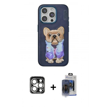 MARSİLYAN™- iPhone 15 Pro Max Kılıf İz Minimal Koleksiyonu - Siyah Vanessa Magic Cam + PVD Metal Kamera Lens - GS
