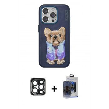 MARSİLYAN™- iPhone 15 Pro Max Kılıf İz Minimal Koleksiyonu - Siyah Vanessa Magic Cam + PVD Metal Kamera Lens - LT