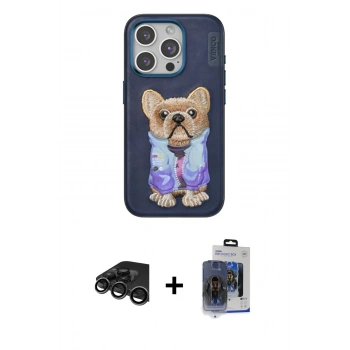 MARSİLYAN™- iPhone 15 Pro Max Kılıf İz Minimal Koleksiyonu - Siyah Vanessa Magic Cam + Raze Metal Kamera Lens - TMGI
