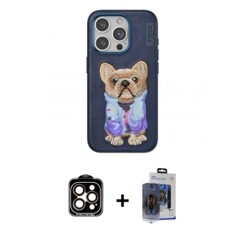 MARSİLYAN™- iPhone 15 Pro Max Kılıf İz Minimal Koleksiyonu - Siyah Vanessa Magic Cam + PVD Metal Kamera Lens - TU