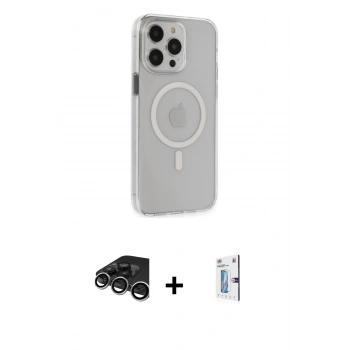 MARSİLYAN™- iPhone 15 Pro Max Kılıf Kıvılcım Asil Özel Seri - Siyah Bilvis 0.18mm Plus Cam Ekran Koruyucu + Raze Metal Kamera Lens - GS