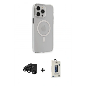 MARSİLYAN™- iPhone 15 Pro Max Kılıf Kıvılcım Asil Özel Seri - Siyah Bilvis Hayalet Cam Ekran Koruyucu + Raze Metal Kamera Lens - SH