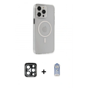 MARSİLYAN™- iPhone 15 Pro Max Kılıf Kıvılcım Asil Özel Seri - Siyah Joko Magic 5D Cam + PVD Metal Kamera Lens - LT