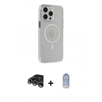 MARSİLYAN™- iPhone 15 Pro Max Kılıf Kıvılcım Asil Özel Seri - Siyah Joko Magic 5D Cam + Raze Metal Kamera Lens - GS