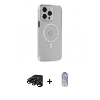 MARSİLYAN™- iPhone 15 Pro Max Kılıf Kıvılcım Asil Özel Seri - Siyah Joko Magic 5D Cam + Raze Metal Kamera Lens - TMGI