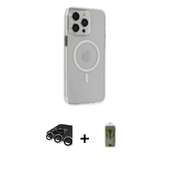 MARSİLYAN™- iPhone 15 Pro Max Kılıf Kıvılcım Asil Özel Seri - Siyah Joko Magic 5D Hayalet Cam + Raze Metal Kamera Lens - GS