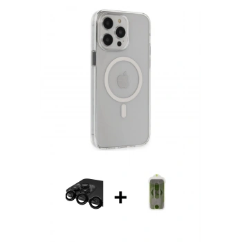 MARSİLYAN™- iPhone 15 Pro Max Kılıf Kıvılcım Asil Özel Seri - Siyah Joko Magic 5D Hayalet Cam + Raze Metal Kamera Lens - SH