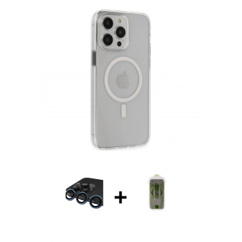 MARSİLYAN™- iPhone 15 Pro Max Kılıf Kıvılcım Asil Özel Seri - Siyah Joko Magic 5D Hayalet Cam + Raze Metal Kamera Lens - LT