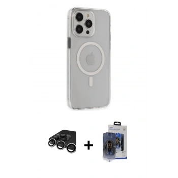 MARSİLYAN™- iPhone 15 Pro Max Kılıf Kıvılcım Asil Özel Seri - Siyah Vanessa Magic Cam + Raze Metal Kamera Lens - GS