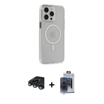 MARSİLYAN™- iPhone 15 Pro Max Kılıf Kıvılcım Asil Özel Seri - Siyah Vanessa Magic Cam + Raze Metal Kamera Lens - LT