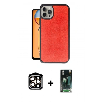 MARSİLYAN™- iPhone 15 Pro Max Kılıf Kıvılcım Işık Serisi - Şeffaf 360 Full Body Arka Koruyucu + PVD Metal Kamera Lens - TU