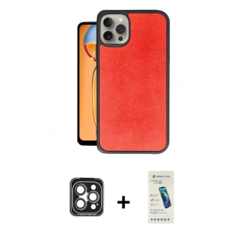 MARSİLYAN™- iPhone 15 Pro Max Kılıf Kıvılcım Işık Serisi - Şeffaf Pasifik Cam Ekran Koruyucu + PVD Metal Kamera Lens - GI