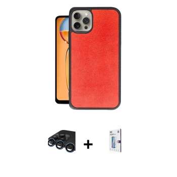MARSİLYAN™- iPhone 15 Pro Max Kılıf Kıvılcım Işık Serisi - Siyah Bilvis 0.18mm Plus Cam Ekran Koruyucu + Raze Metal Kamera Lens - LT