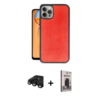 MARSİLYAN™- iPhone 15 Pro Max Kılıf Kıvılcım Işık Serisi - Siyah Bilvis Hayalet Cam Ekran Koruyucu + Raze Metal Kamera Lens - SH