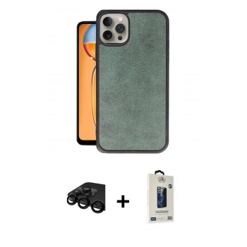 MARSİLYAN™- iPhone 15 Pro Max Kılıf Kıvılcım Işık Serisi - Siyah Bilvis Hayalet Cam Ekran Koruyucu + Raze Metal Kamera Lens - SH