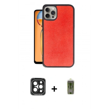 MARSİLYAN™- iPhone 15 Pro Max Kılıf Kıvılcım Işık Serisi - Siyah Joko Magic 5D Hayalet Cam + PVD Metal Kamera Lens - SH