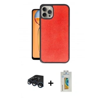 MARSİLYAN™- iPhone 15 Pro Max Kılıf Kıvılcım Işık Serisi - Siyah Polymer Nano Ekran Koruyucu + Raze Metal Kamera Lens - LT