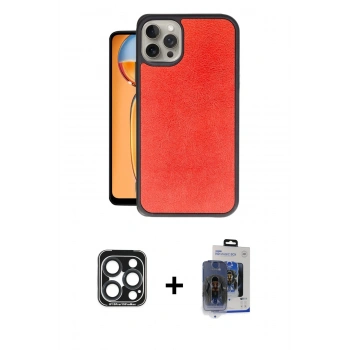 MARSİLYAN™- iPhone 15 Pro Max Kılıf Kıvılcım Işık Serisi - Siyah Vanessa Magic Cam + PVD Metal Kamera Lens - LT