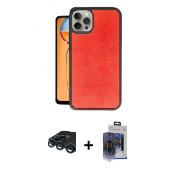 MARSİLYAN™- iPhone 15 Pro Max Kılıf Kıvılcım Işık Serisi - Siyah Vanessa Magic Cam + Raze Metal Kamera Lens - LT