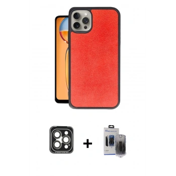 MARSİLYAN™- iPhone 15 Pro Max Kılıf Kıvılcım Işık Serisi - Siyah Vanessa Magic Hayalet Cam + PVD Metal Kamera Lens - GI