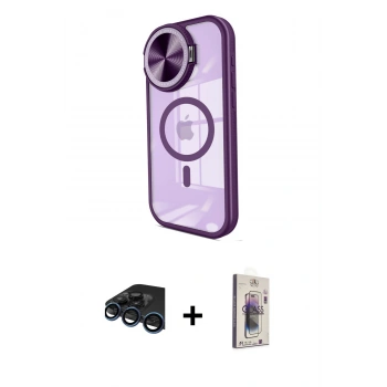 MARSİLYAN™- iPhone 15 Pro Max Kılıf Kıvılcım Modern Koleksiyonu - Siyah Bilvis 3D Cam Ekran Koruyucu + Raze Metal Kamera Lens - LT