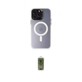 MARSİLYAN™- iPhone 15 Pro Max Kılıf Kozmos Çizgi Prime - Siyah Joko Magic 5D Hayalet Cam