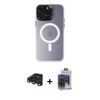 MARSİLYAN™- iPhone 15 Pro Max Kılıf Kozmos Çizgi Prime - Siyah Vanessa Magic Cam + Raze Metal Kamera Lens - LT