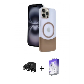 MARSİLYAN™- iPhone 15 Pro Max Kılıf Kozmos Form Özel Seri - Siyah Bilvis 5in1 3D Magic Cam Ekran Koruyucu + Raze Metal Kamera Lens - SH