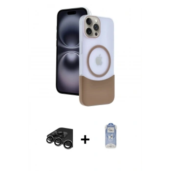 MARSİLYAN™- iPhone 15 Pro Max Kılıf Kozmos Form Özel Seri - Siyah Joko Magic 5D Cam + Raze Metal Kamera Lens - TMGI