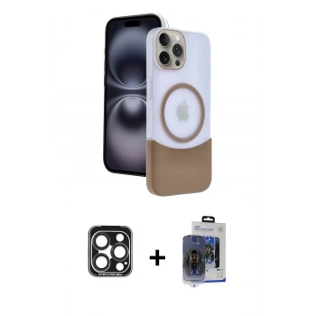 MARSİLYAN™- iPhone 15 Pro Max Kılıf Kozmos Form Özel Seri - Siyah Vanessa Magic Cam + PVD Metal Kamera Lens - LT