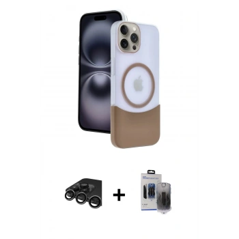 MARSİLYAN™- iPhone 15 Pro Max Kılıf Kozmos Form Özel Seri - Siyah Vanessa Magic Hayalet Cam + Raze Metal Kamera Lens - TMGI