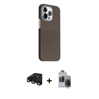 MARSİLYAN™- iPhone 15 Pro Max Kılıf Kozmos Klasik Prime - Siyah Vanessa Magic Hayalet Cam + Raze Metal Kamera Lens - SH