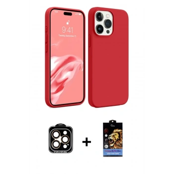 MARSİLYAN™- iPhone 15 Pro Max Kılıf Kozmos Yansıma Özel Seri - Siyah Buffer Hayalet Cam Ekran Koruyucu + PVD Metal Kamera Lens - TU