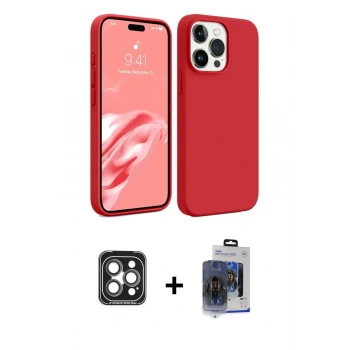 MARSİLYAN™- iPhone 15 Pro Max Kılıf Kozmos Yansıma Özel Seri - Siyah Vanessa Magic Cam + PVD Metal Kamera Lens - GI