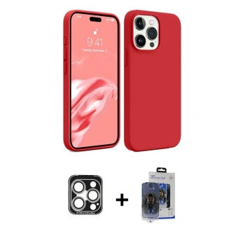 MARSİLYAN™- iPhone 15 Pro Max Kılıf Kozmos Yansıma Özel Seri - Siyah Vanessa Magic Cam + PVD Metal Kamera Lens - GS
