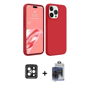 MARSİLYAN™- iPhone 15 Pro Max Kılıf Kozmos Yansıma Özel Seri - Siyah Vanessa Magic Cam + PVD Metal Kamera Lens - SH
