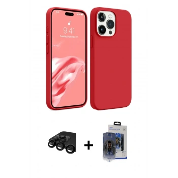 MARSİLYAN™- iPhone 15 Pro Max Kılıf Kozmos Yansıma Özel Seri - Siyah Vanessa Magic Cam + Raze Metal Kamera Lens - SH