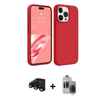 MARSİLYAN™- iPhone 15 Pro Max Kılıf Kozmos Yansıma Özel Seri - Siyah Vanessa Magic Hayalet Cam + Raze Metal Kamera Lens - SH